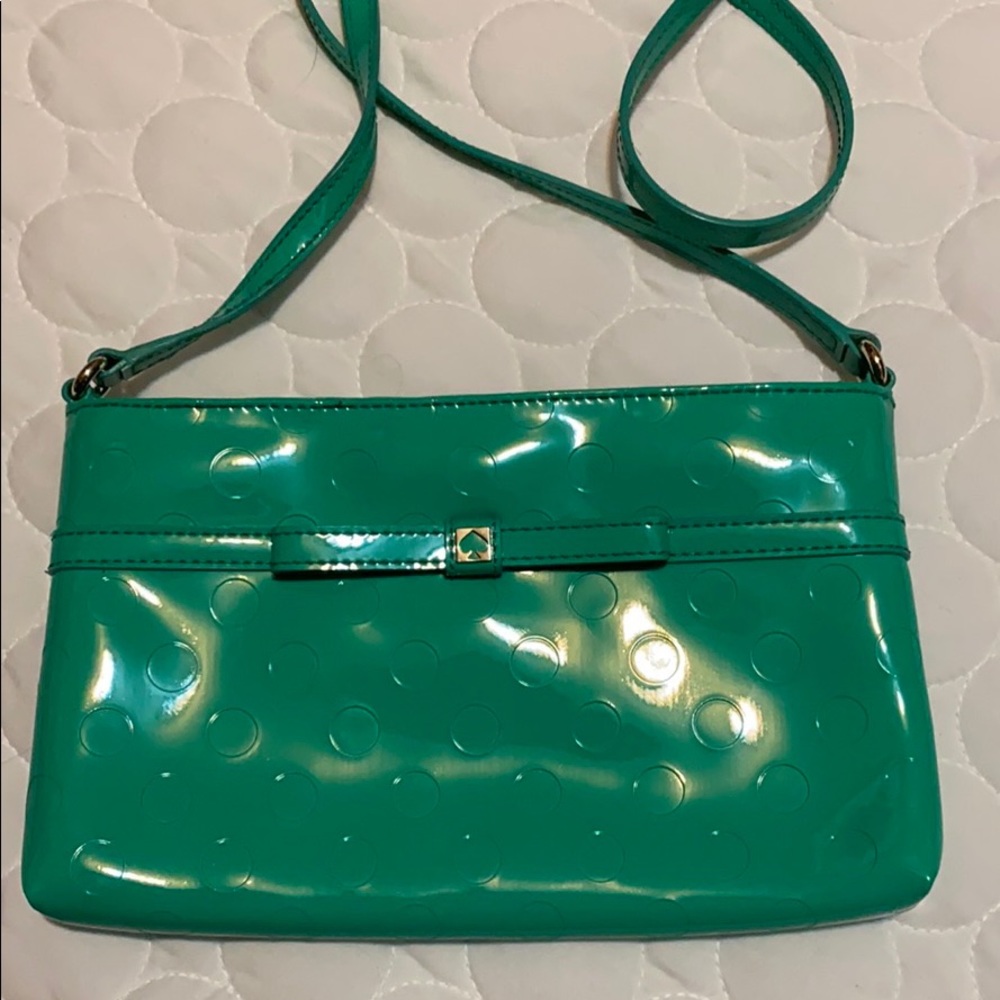 Aqua Green Patent Leather Kate Spade Crossbody